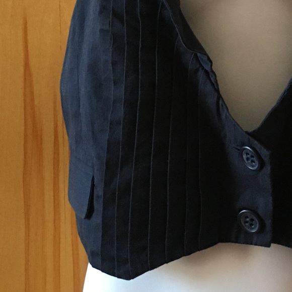 Tailored Black Vest - Picture 5 of 8